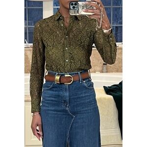 Lace Button up shirt